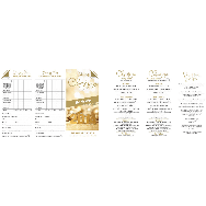 Menu booking form 2 - 6 pages third A4 (folded size 99x210mm)