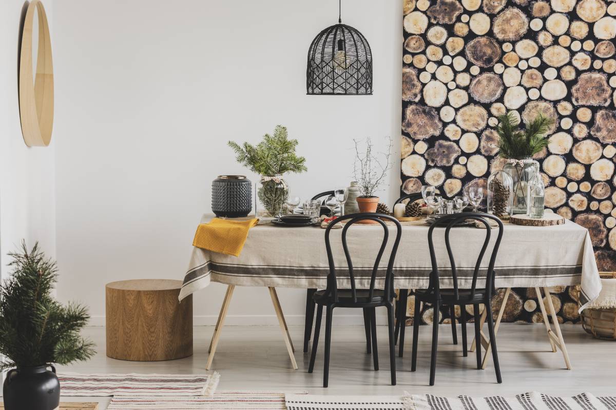 Wallpaper, like custom dining room murals, near Sarasota, Florida (FL) from Beginning to End