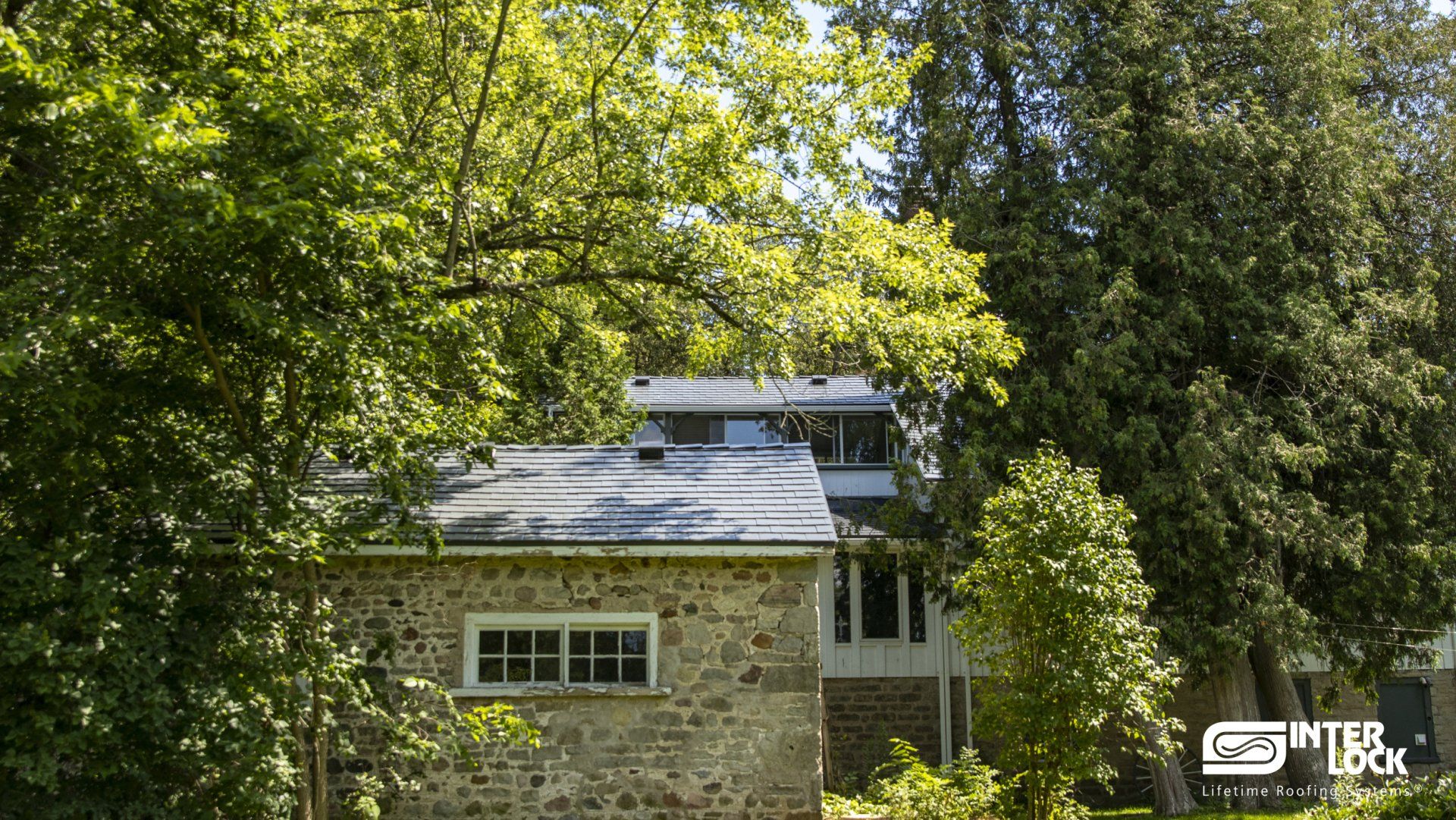 Cambridge, ON N3H 4R8 — Deep Charcoal Interlock® Metal Slate Roofing System