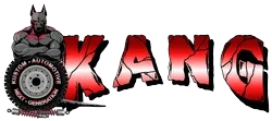 Logo with red cracked text 