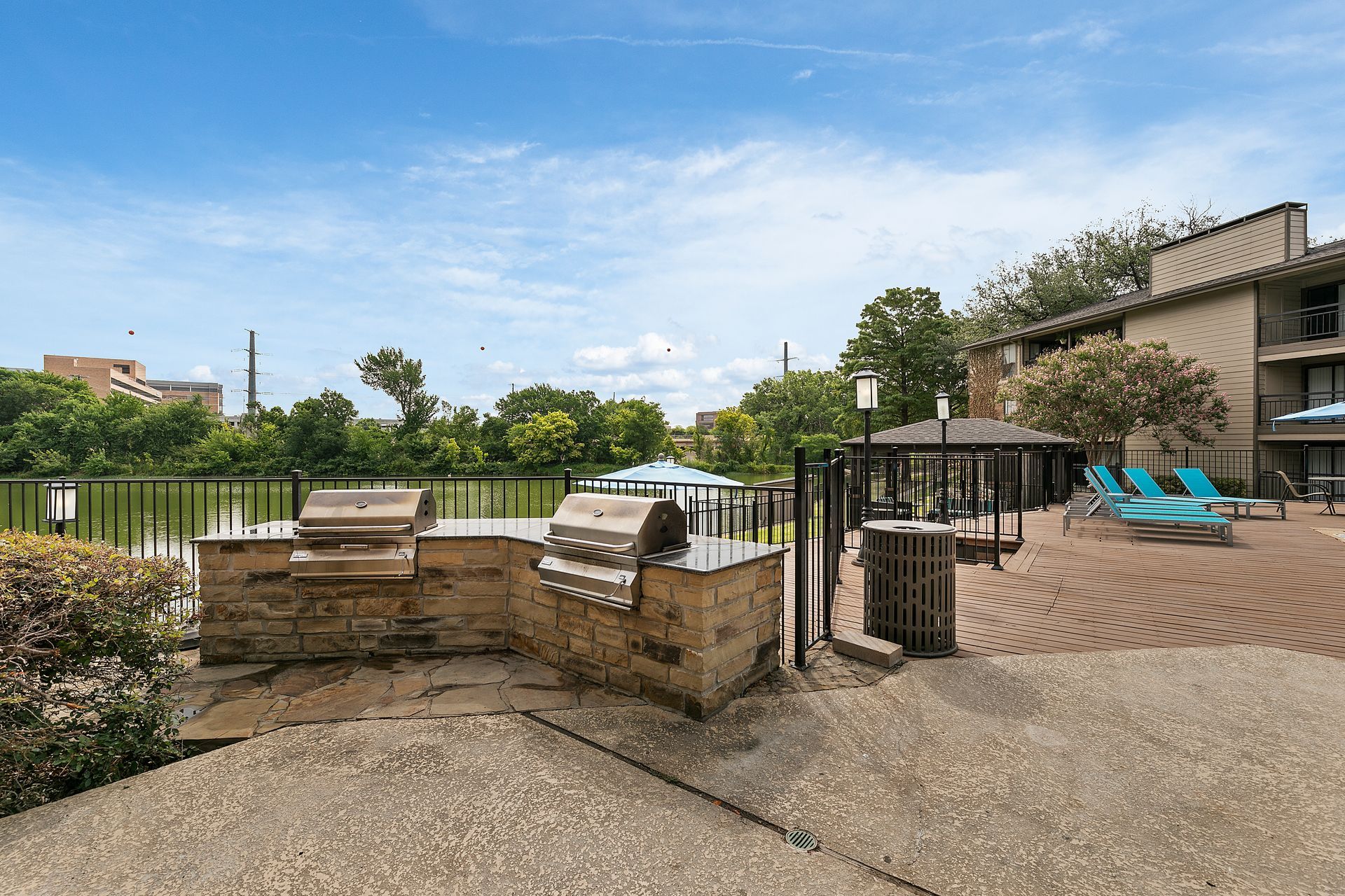 Photo of a community grill area