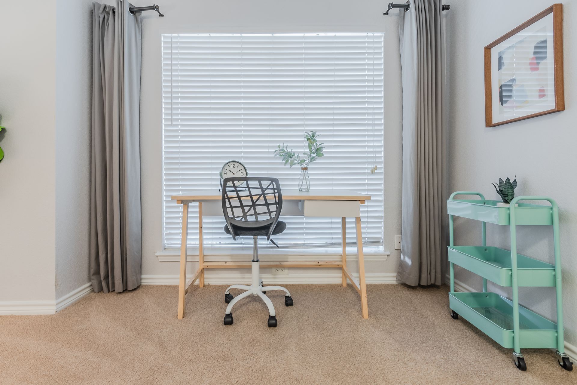 Photo of a desk area in the master bedroom