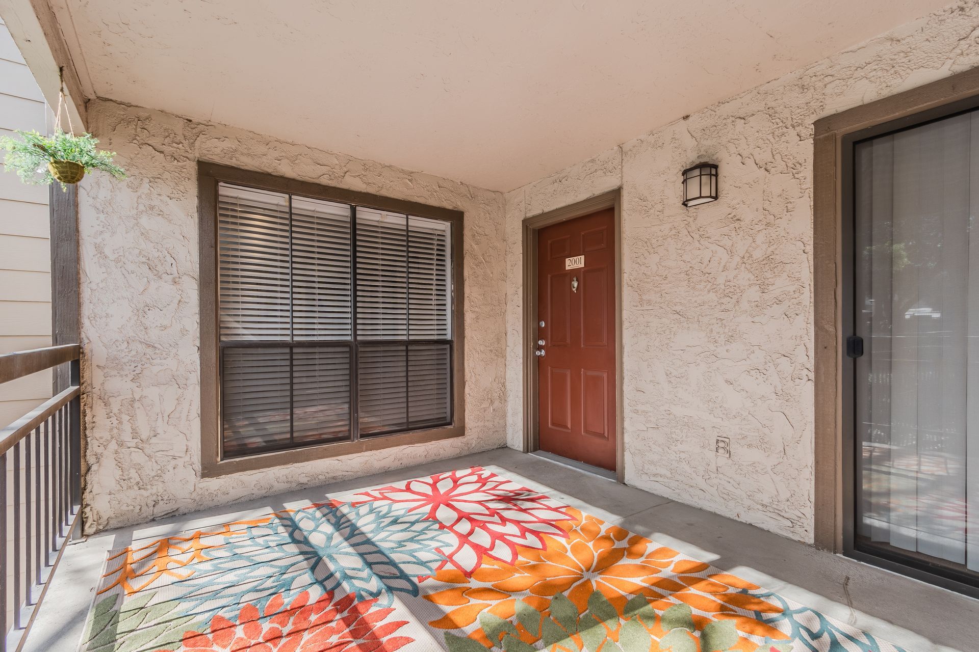 Photo of a large balcony