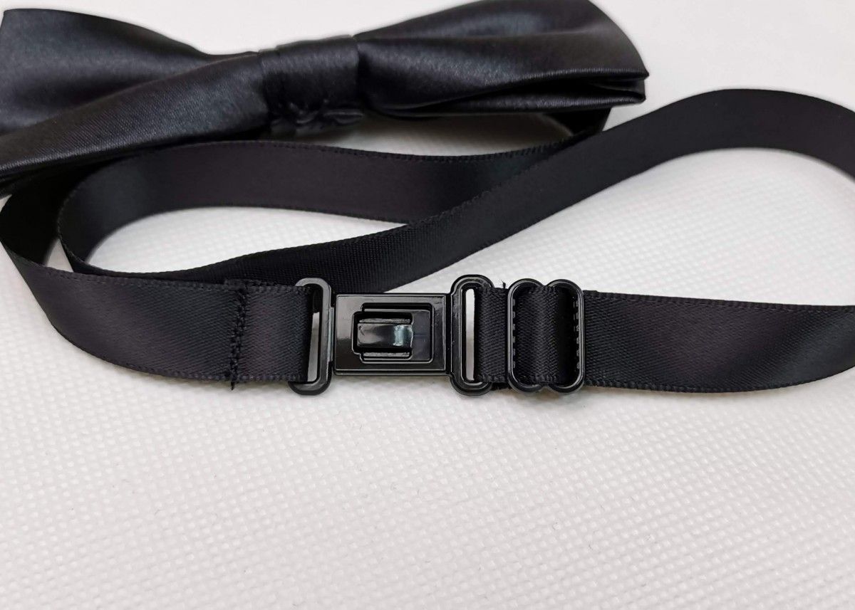 [JENSEN BELEM]男仕配件_單折素面領結_黑