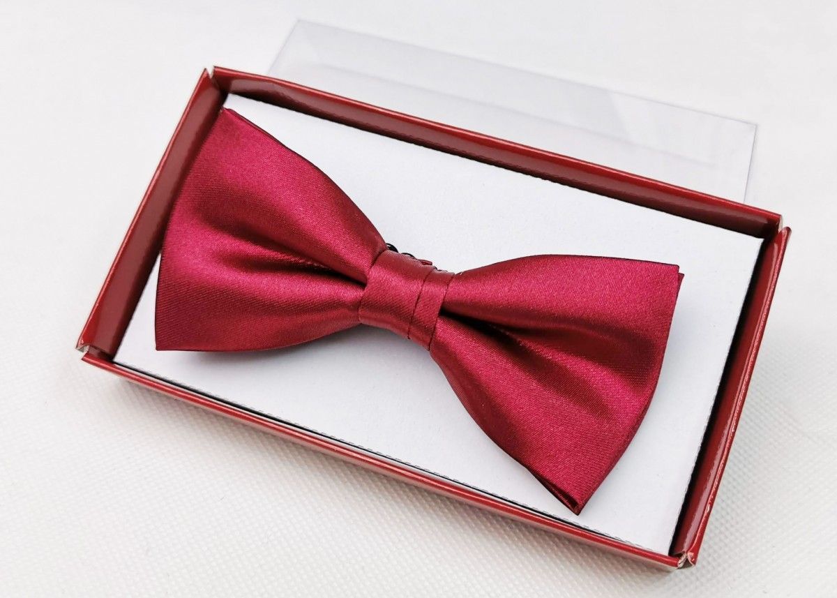 [JENSEN BELEM]男仕配件_單折素面領結_紅
