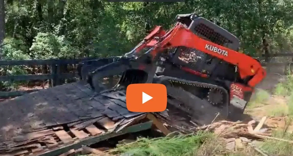 Shed demolition in Aiken, SC