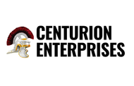 Centurion Enterprises logo with a Roman helmet and bold text.