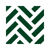 Une icône verte d'un motif à chevrons sur fond blanc.