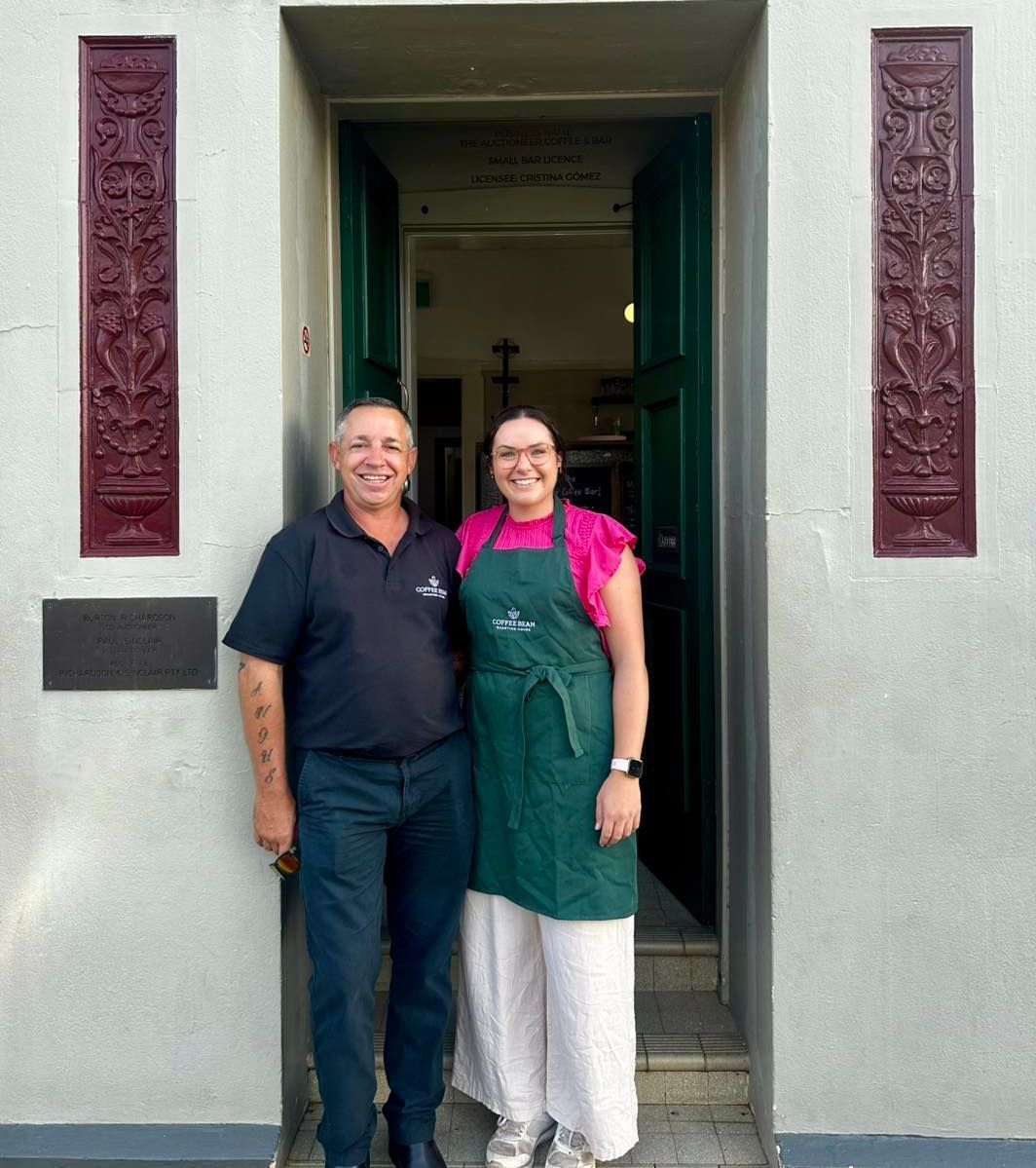 The Auctioneer Cafe by Coffee Bean Roasting House Cafe Manager and Operations Manager in Dubbo