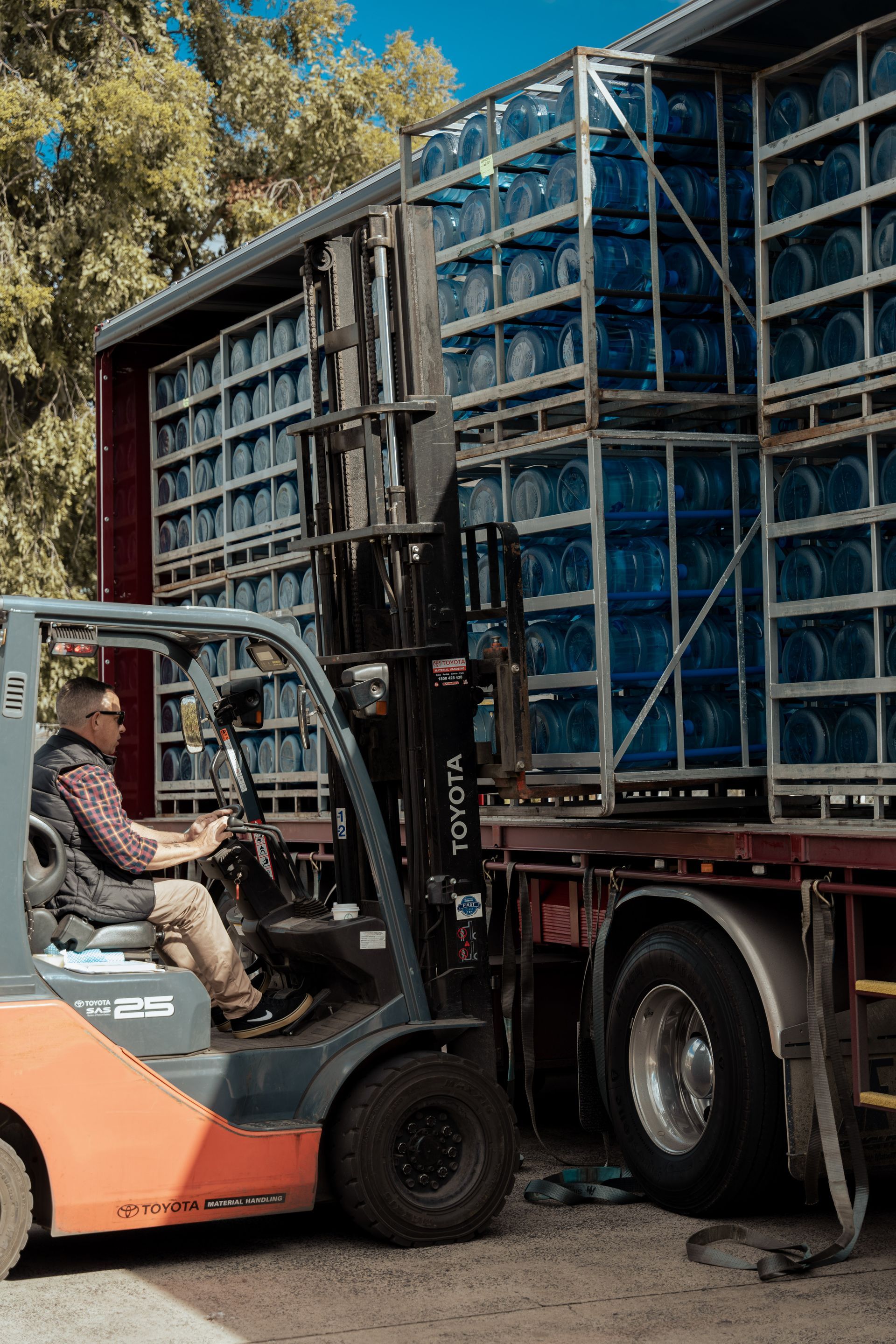 Forklift Driving and Warehousing in Dubbo Tamworth and Armidale for Summer Springs and The Coffee Bean Roasting House