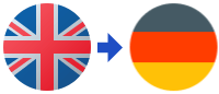 A british flag and a german flag are next to each other
