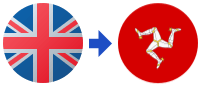 A british flag and Isle of Man flag