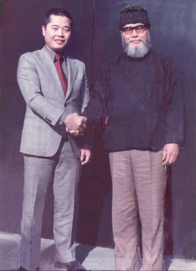 grandmaster sensei mizuno with doshin so Shorinji Kempo founder. Wimbledom Martial Arts Classes.