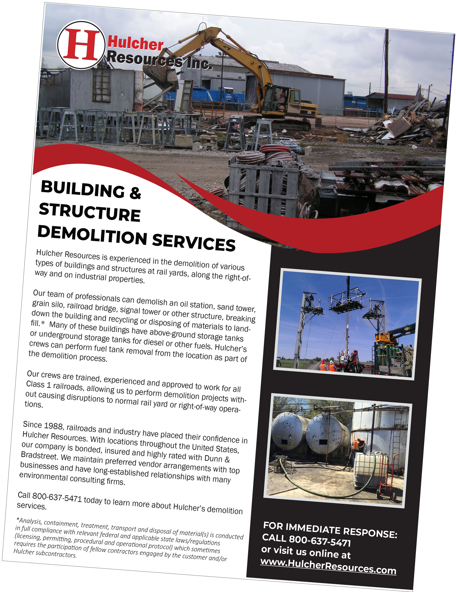 Building & Structure Demolition Services Flyer