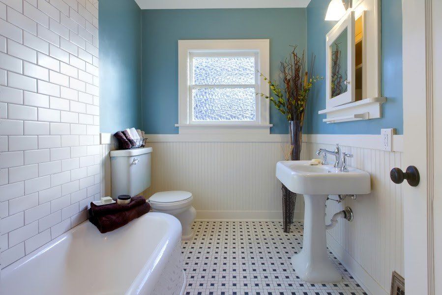 Blue Paint Guest Bathroom — Grants Pass, OR — Shamrock Plumbing