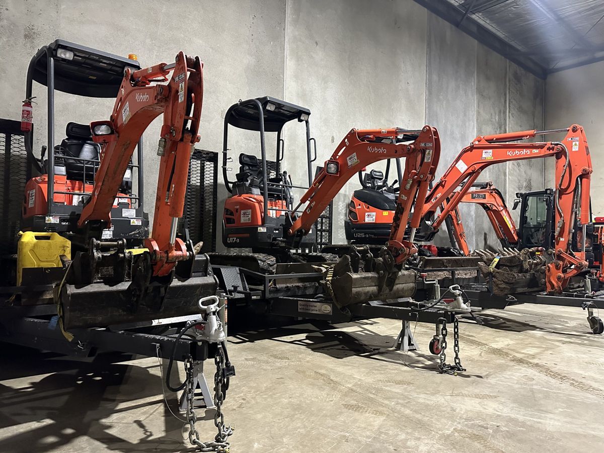 Mini excavator fleet