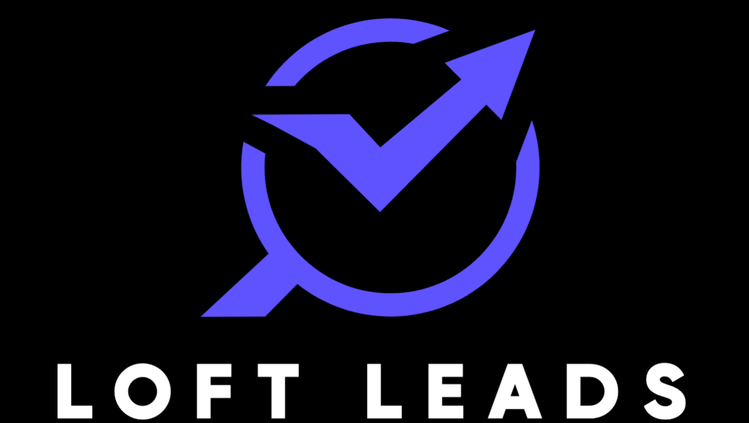 A logo for a company called loft leads