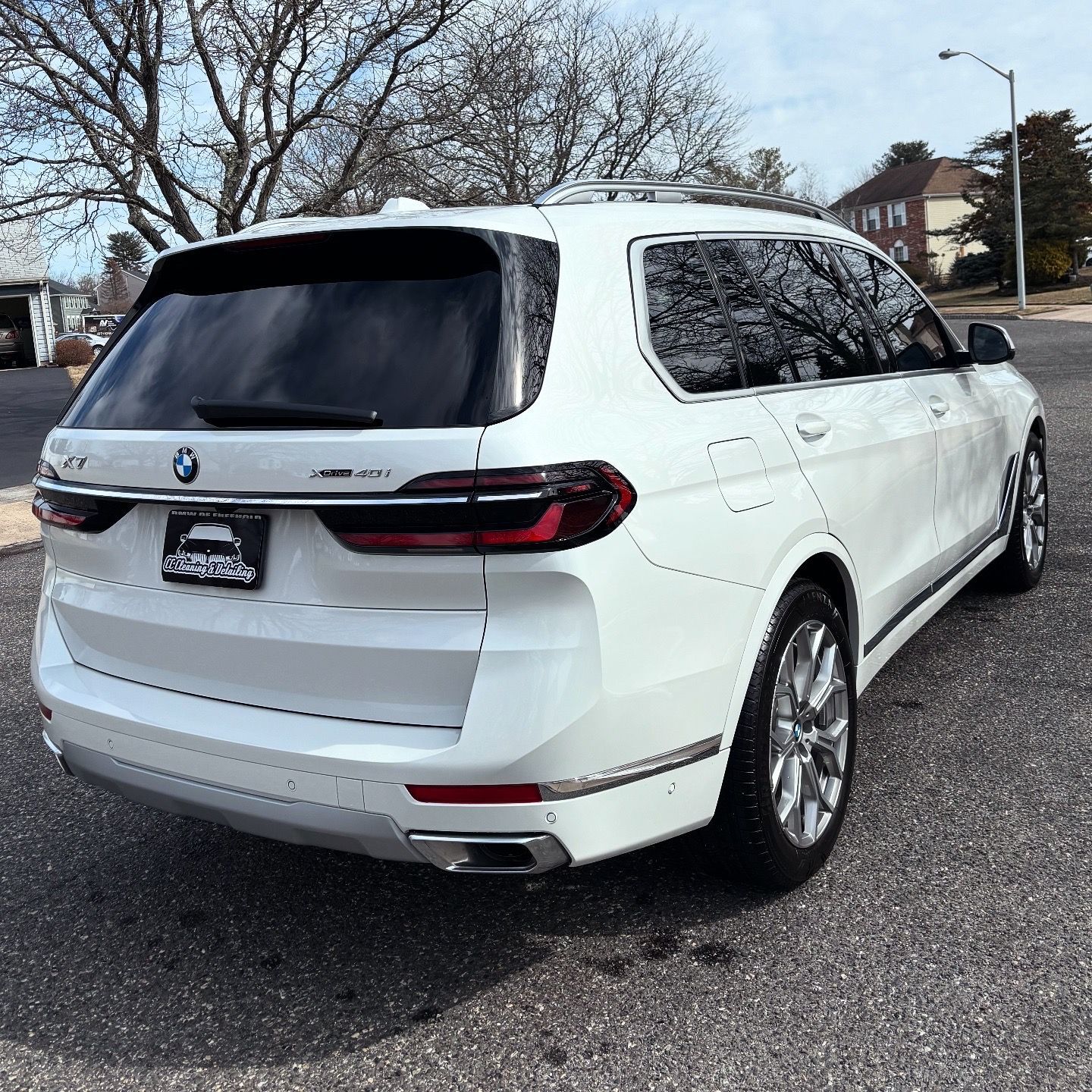 White BMW SUV exterior detailed and polished for deep gloss and showroom-ready appearance.