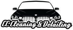 Modern CC Cleaning & Detailing logo showing a luxury car design representing expert auto cleaning.