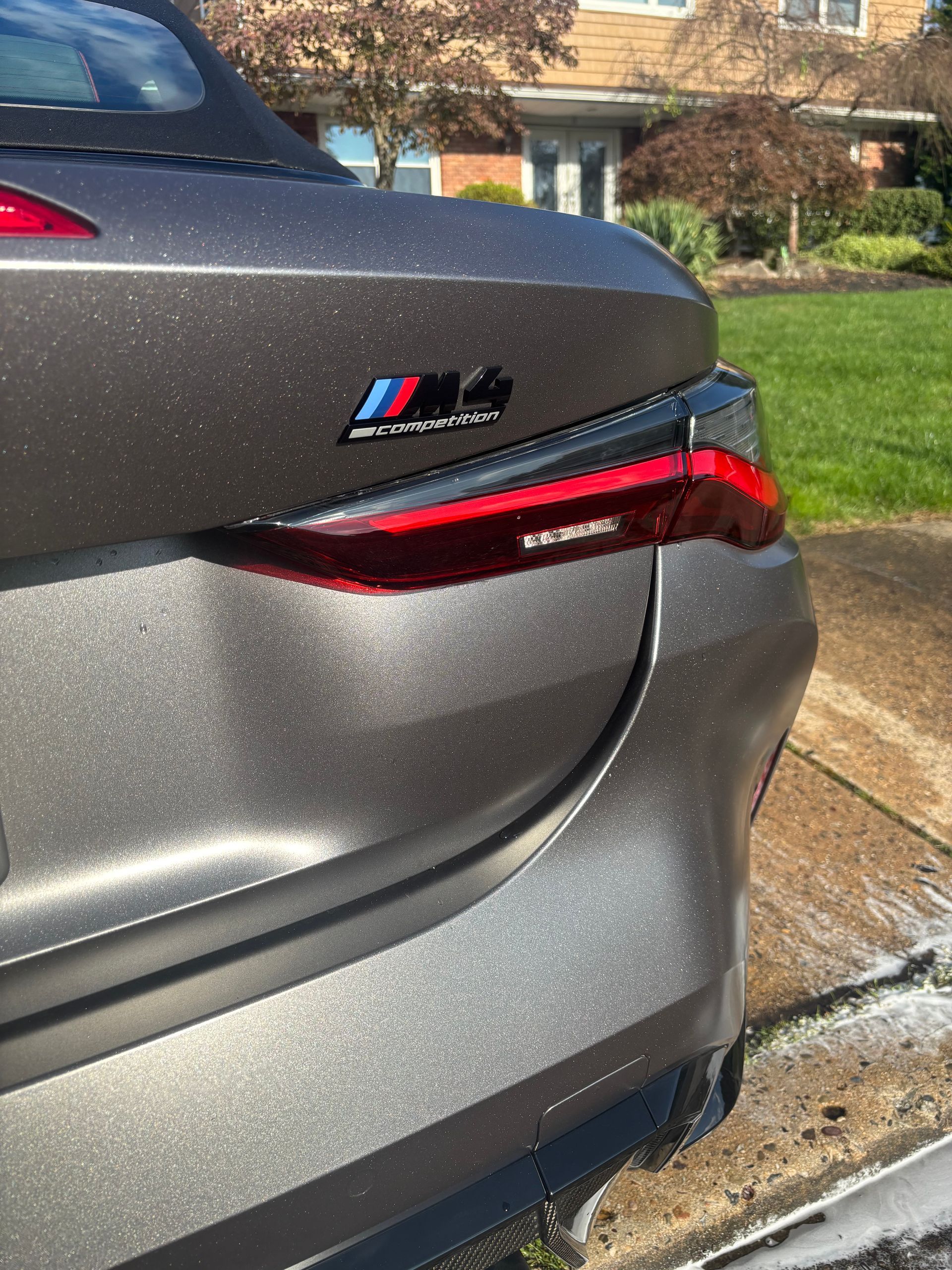 BMW M Performance rear view after exterior detailing and high-gloss paint protection.