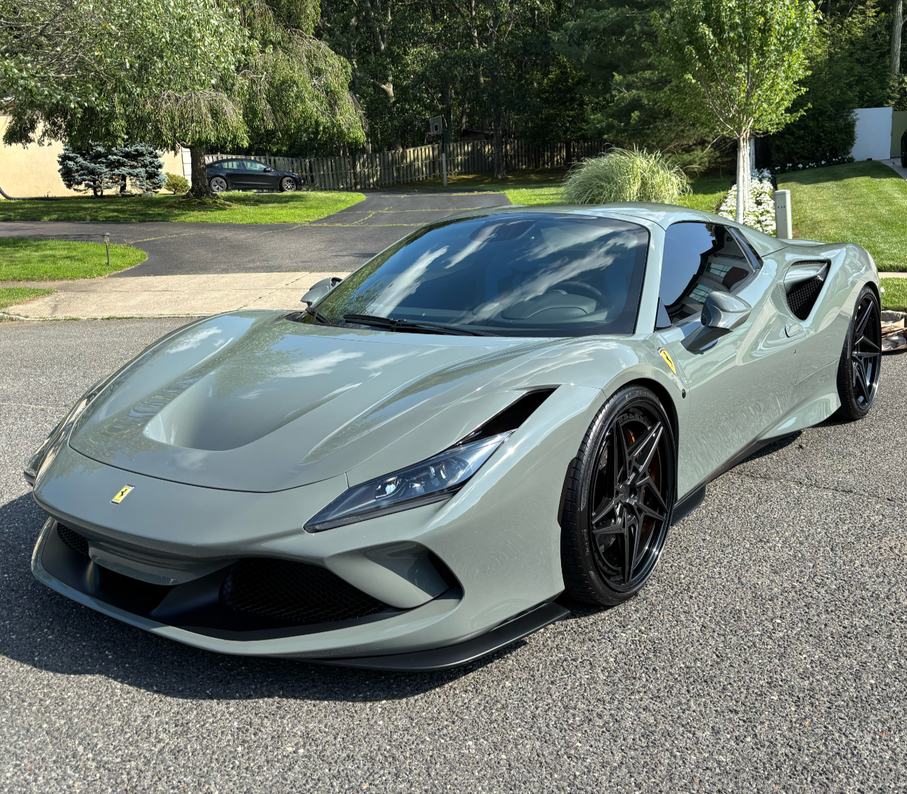 Ferrari exterior after premium detailing by CC Cleaning & Detailing LLC in New Jersey.