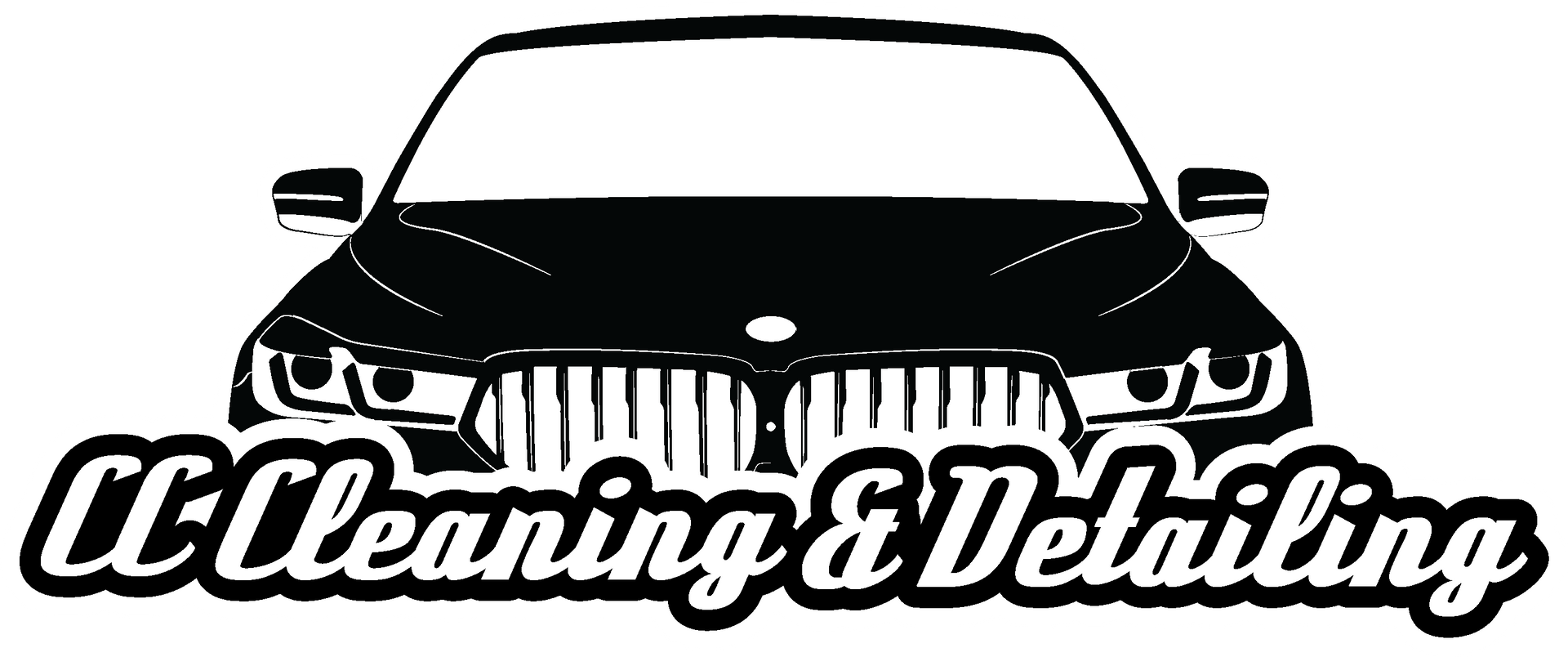 CC Cleaning & Detailing NJ logo with black car graphic for professional vehicle cleaning and detailing.