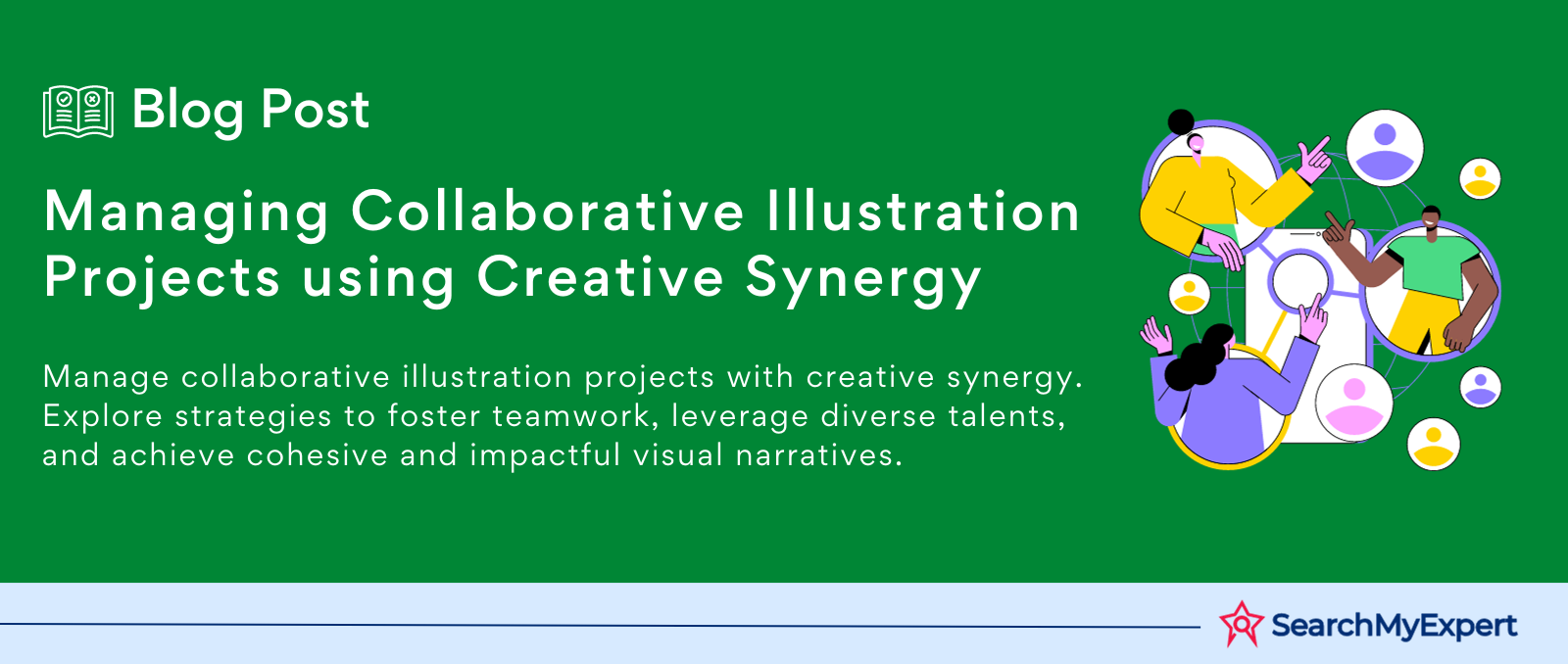 Managing Collaborative Illustration Projects using Creative Synergy