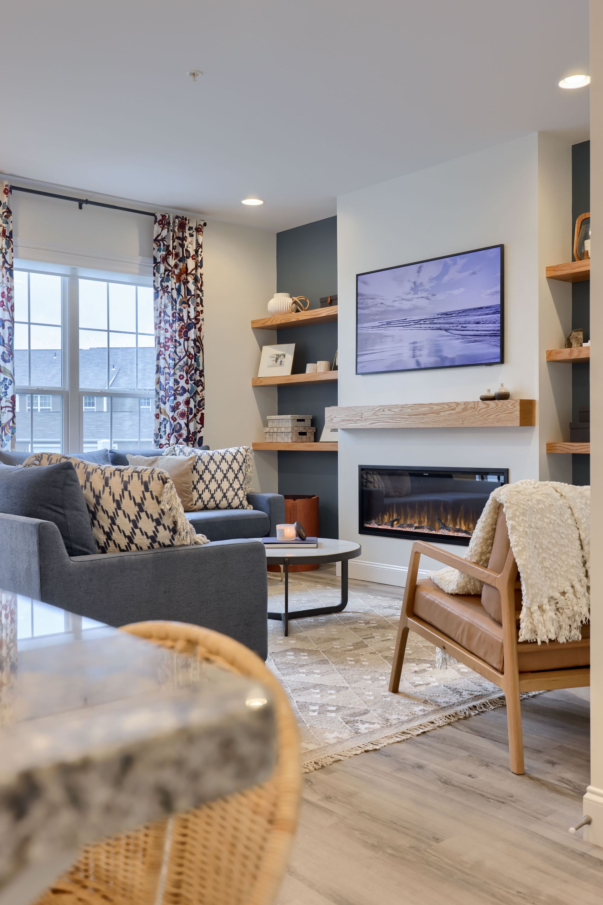 Cozy coastal design living spaces by Haven Made