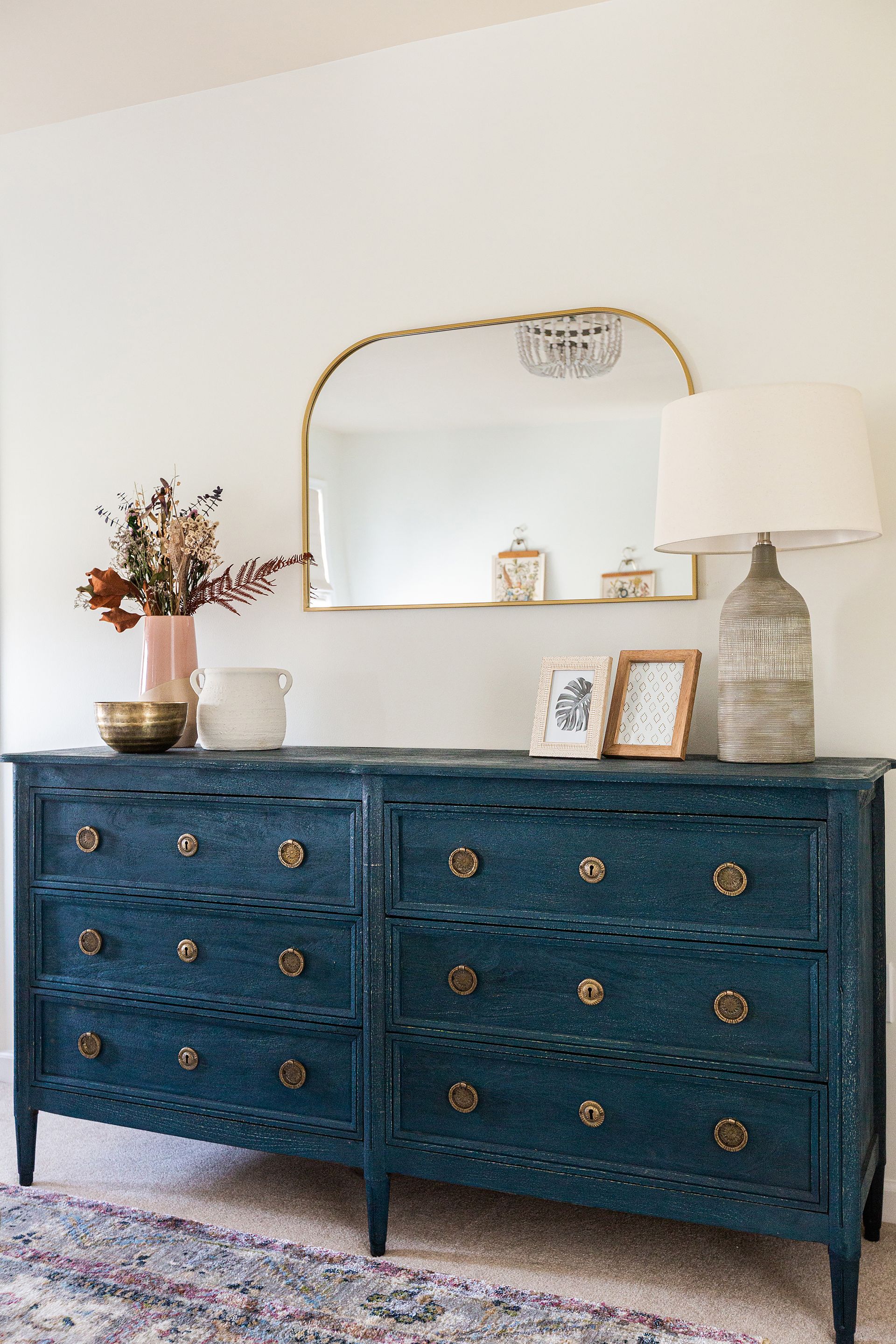 vintage blue dresser | haven made interiors