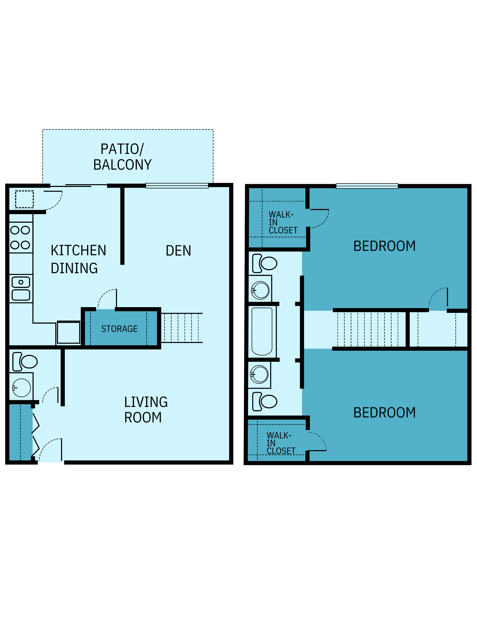 A floor plan of a house with a kitchen , dining room , living room and bedroom.