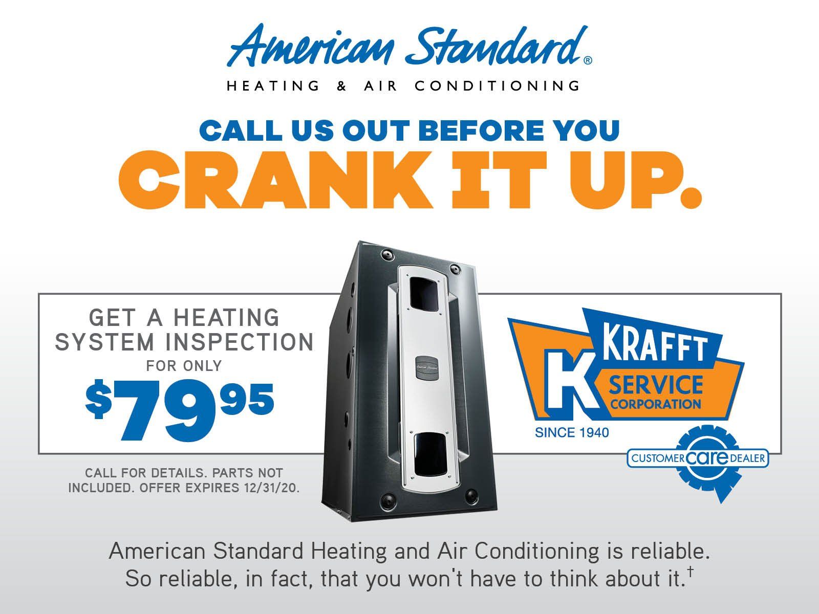 American Standard Heating System Inspection