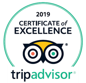 A certificate of excellence from tripadvisor for 2019