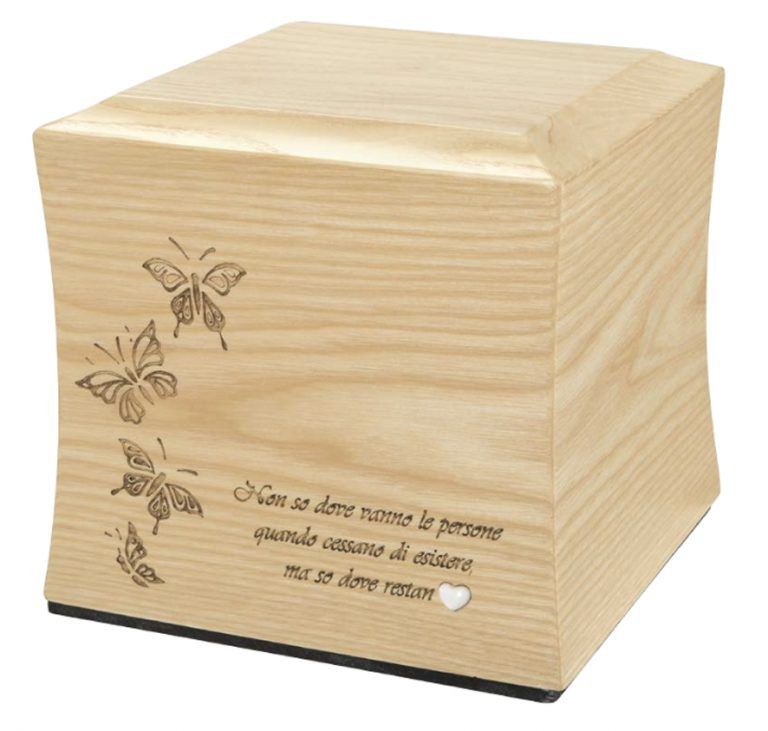 urna funeraria in legno