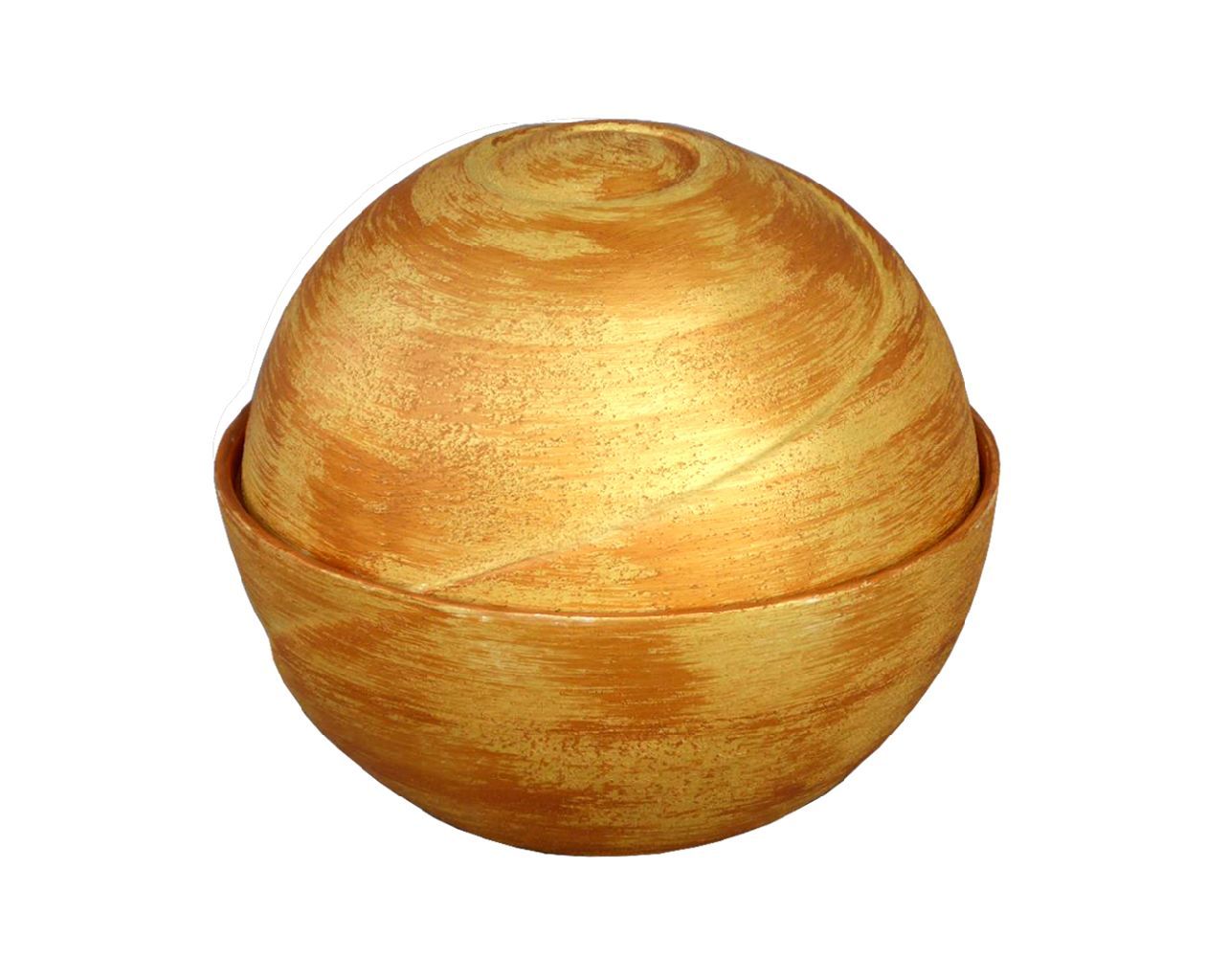 urna funeraria in legno sferica
