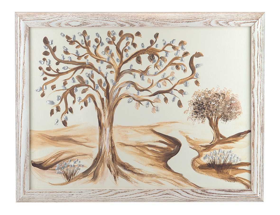 urna funeraria con disegno di un albero