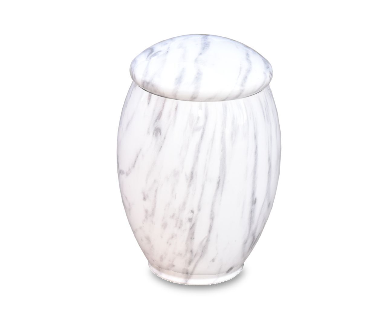 urna funeraria in marmo bianco