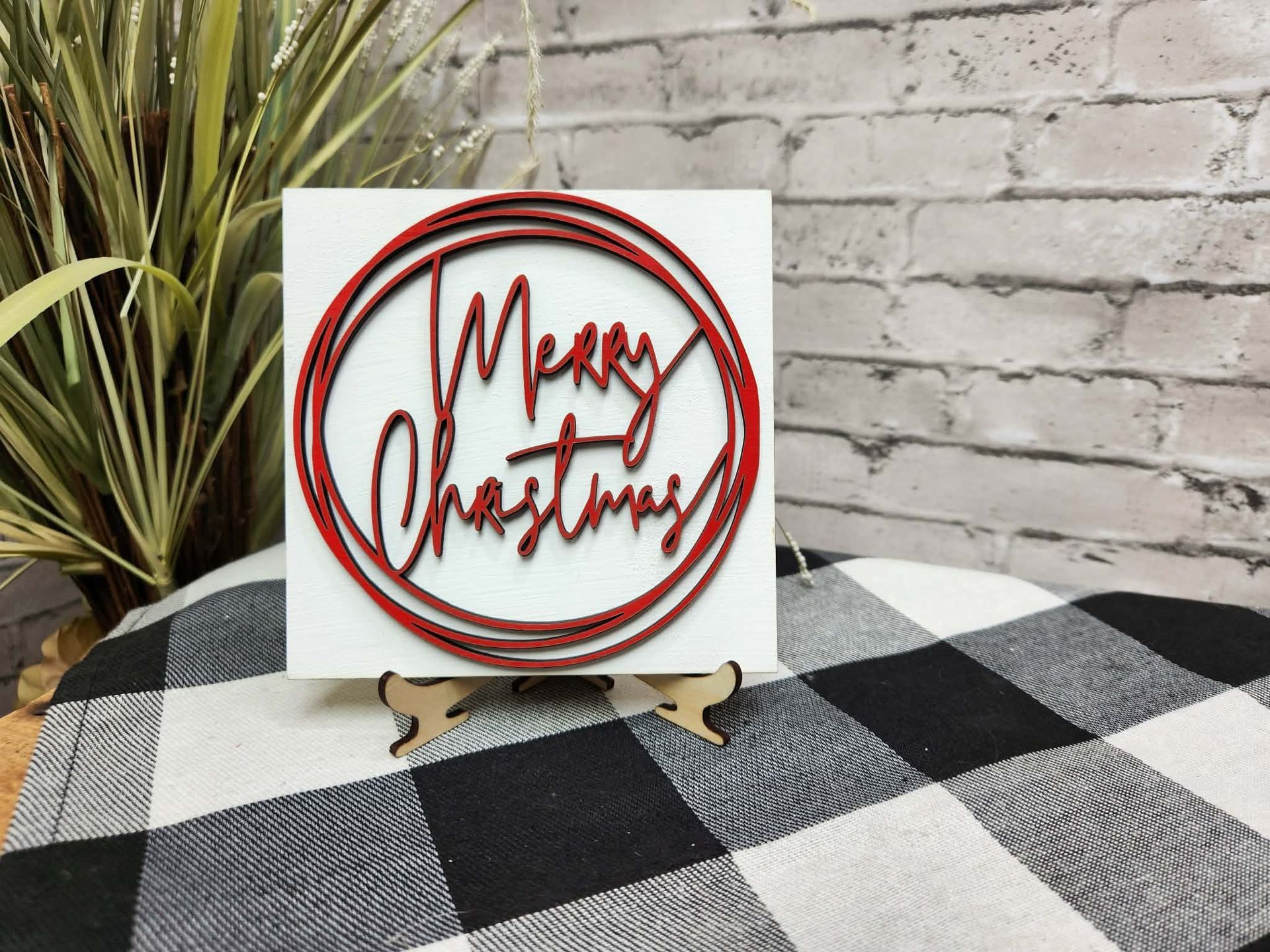 Merry Christmas Change Out Square, Merry Christmas decor, Merry Christmas tiered tray decor, Merry Christmas dough bowl décor