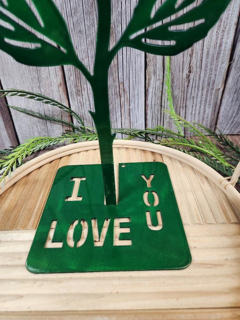 Rose, love, caring, Valentine, I Love You, home decor, metal art.