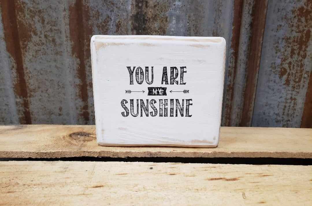 Small wood block with quote