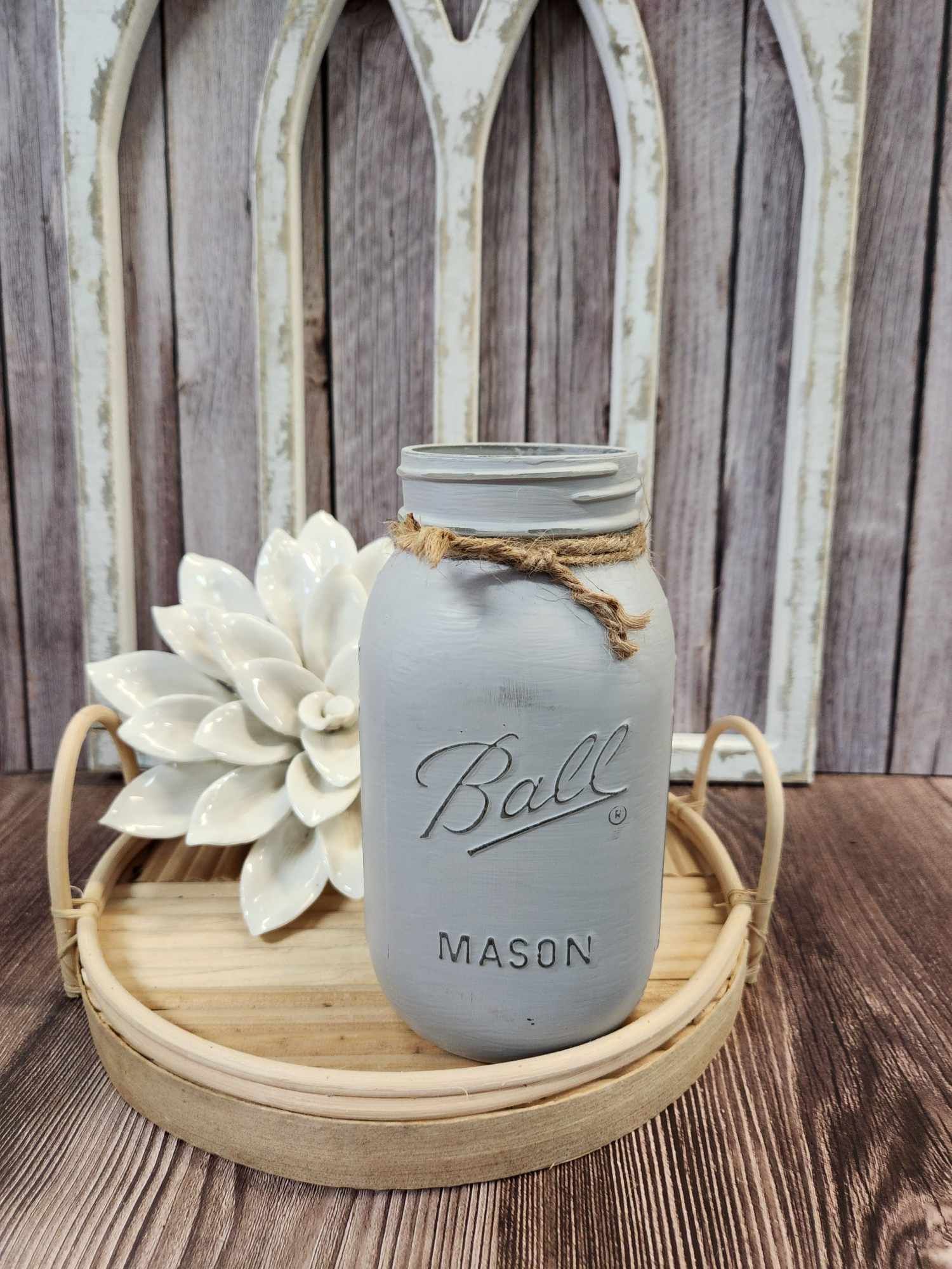 Quart jar - Painted Country Gray