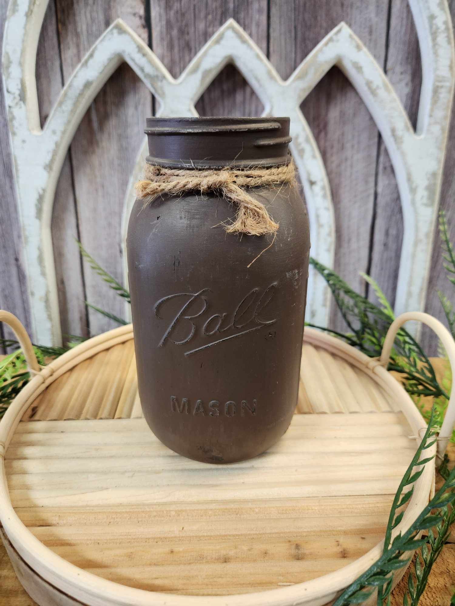Quart jar - Painted Truffle Brown