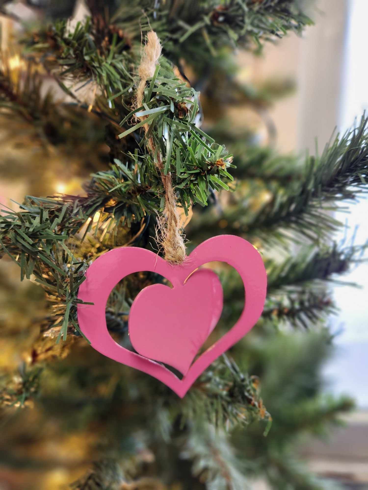 Heart ornament, tree ornament, Valentine's Day