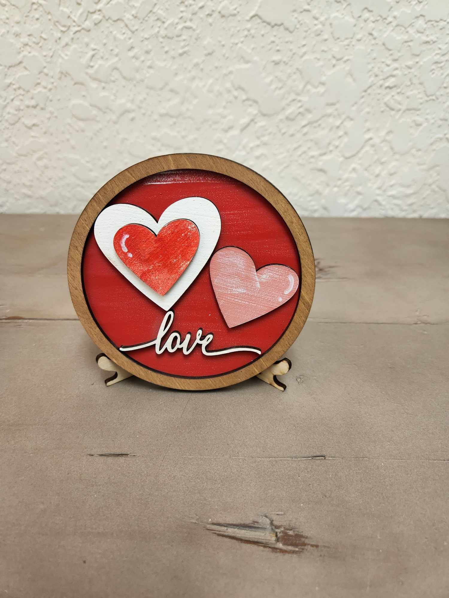 Valentine's Day Tiered Tray, Valentine's Day Dough Bowl, February 14th tiered tray, 3D valentine's decorations, Valentines party decorations, Cupids cafe