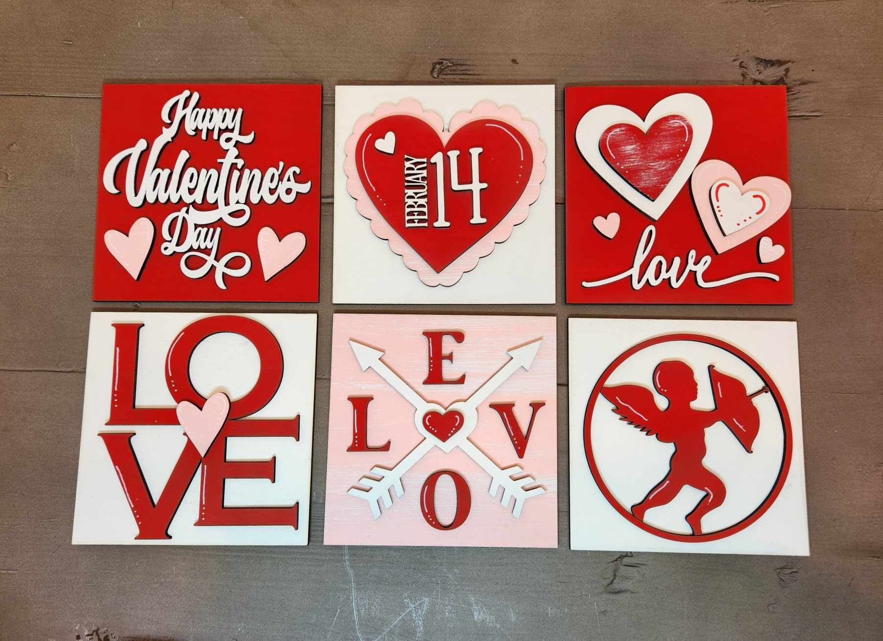 Valentine's Change out frame, Seasonal changeout frame, Valentine's Tiered Tray, Valentine's Day Dough Bowl, Valentine's Tiered Tray, 3D Valentine's decorations, Valentine's party decorations