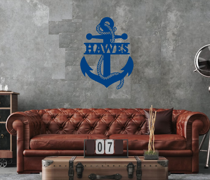 Boating, Anchor - Home decor, metal art, metal signs