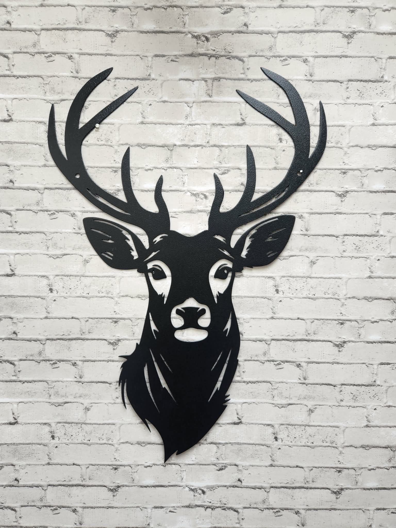 Deer head Metal wall Sign- Home decor, Deer hunting metal wall art, custom metal art, metal art, metal sign, deer hunting metal sign