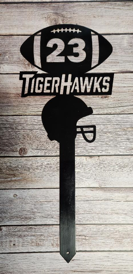 Football, Sports - Home decor, metal art, metal signs, metal stakes