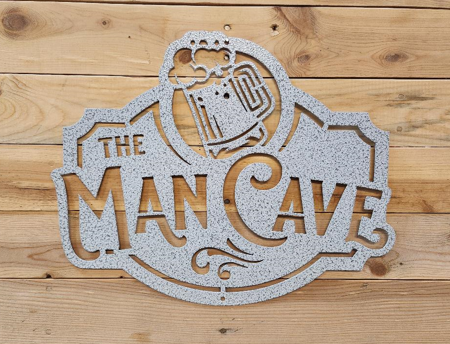The Man Cave - Home decor, metal art, metal signs