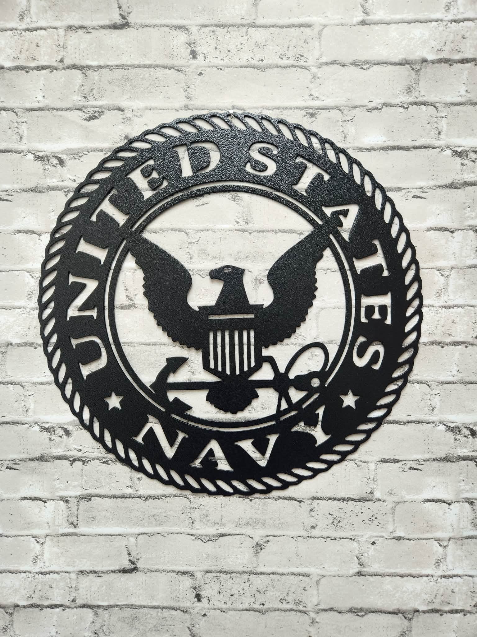 US Navy Veteran - Home decor, metal art, metal signs