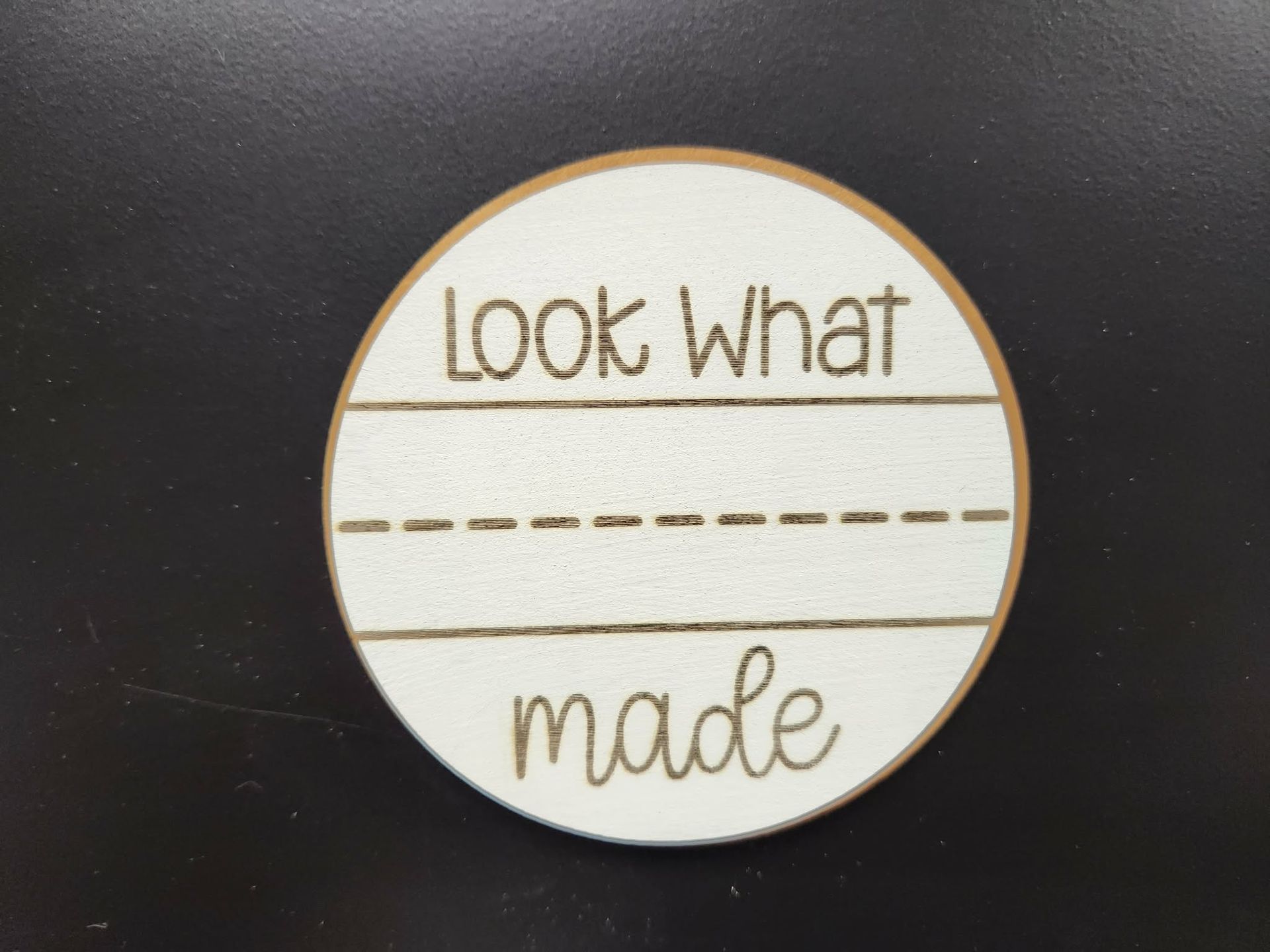 Round look what...made magnets, Kids magnets, fridge magnets, Dishwasher magnets